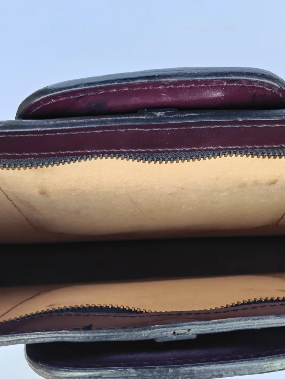 VTG Pegasus Leather Drop-Handle Briefcase Portfolio Oxblood - USA Made